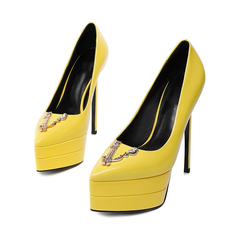 2022 stilettos pointed toe fashion sexy high heels wedding luxury brand sexy super high heel women&#39;s shoes
