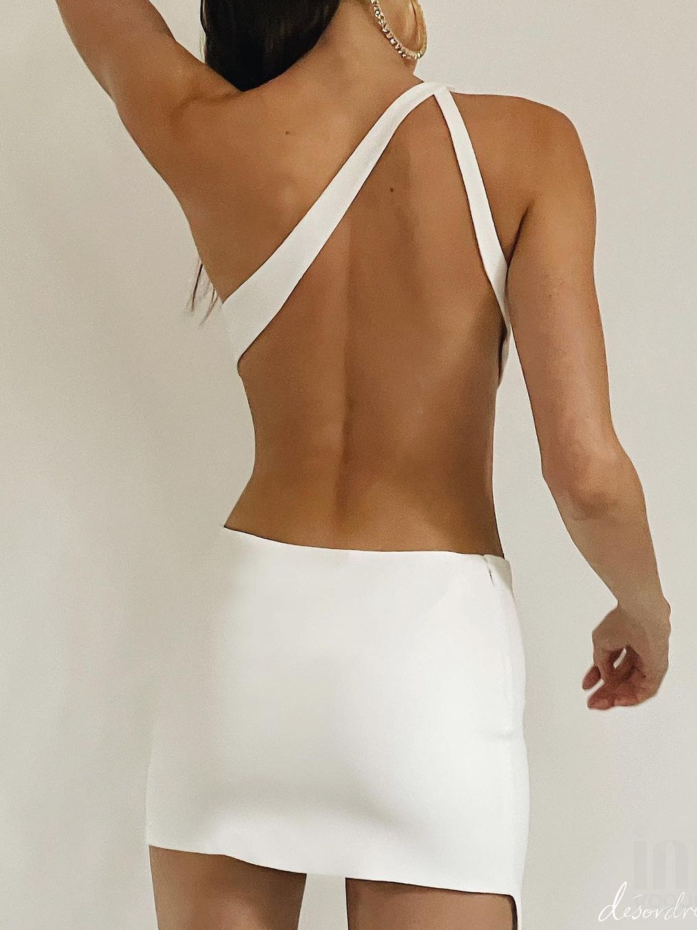 Bandage Dress 2022 Women White Bodycon Dress Elegant Sexy Cut Out Evening Club Party Dress High Quality Summer Runway Fashion