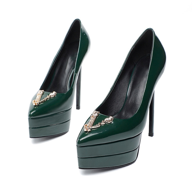 2022 stilettos pointed toe fashion sexy high heels wedding luxury brand sexy super high heel women&#39;s shoes